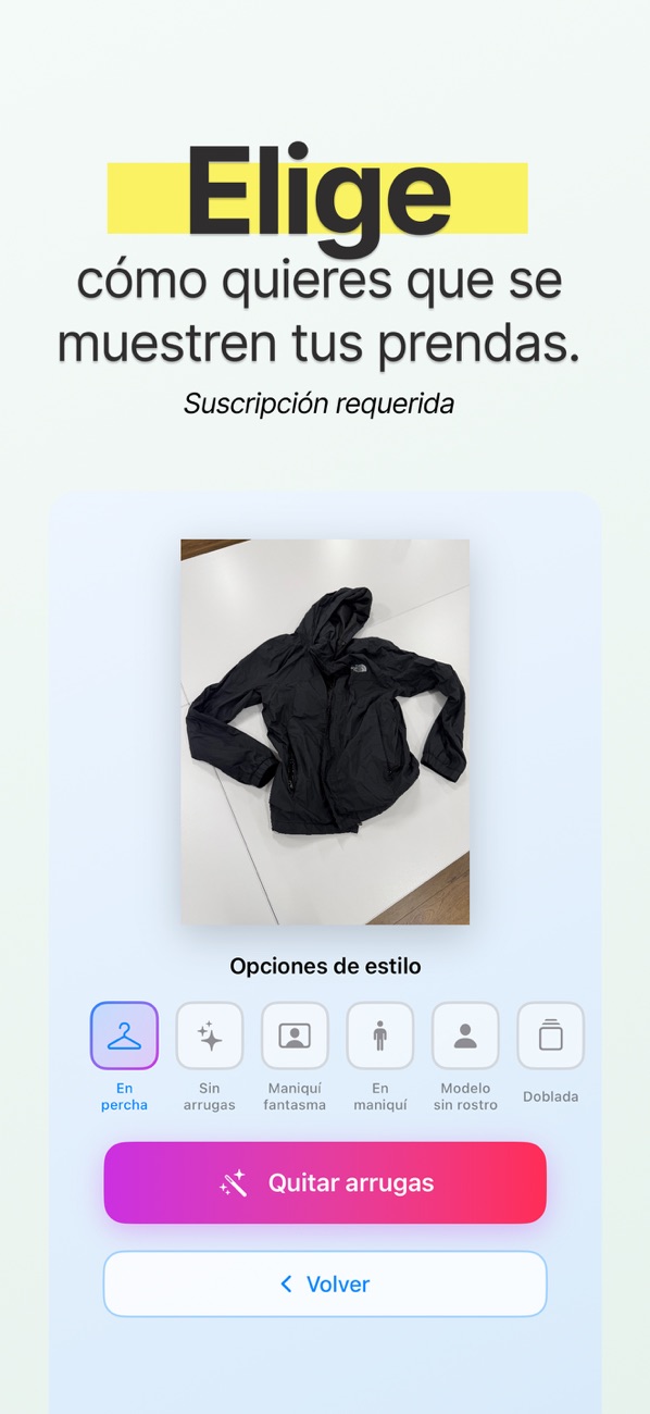 Clothing Studio: Unwrinkle AI screenshot 2
