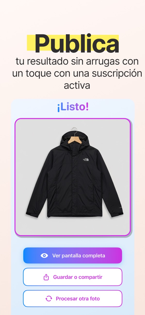 Clothing Studio: Unwrinkle AI screenshot 3