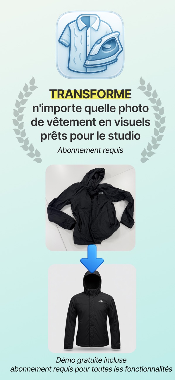 Clothing Studio: Unwrinkle AI screenshot 1