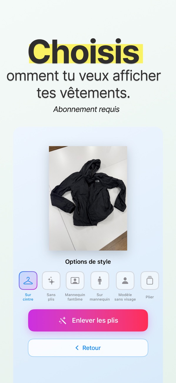 Clothing Studio: Unwrinkle AI screenshot 2